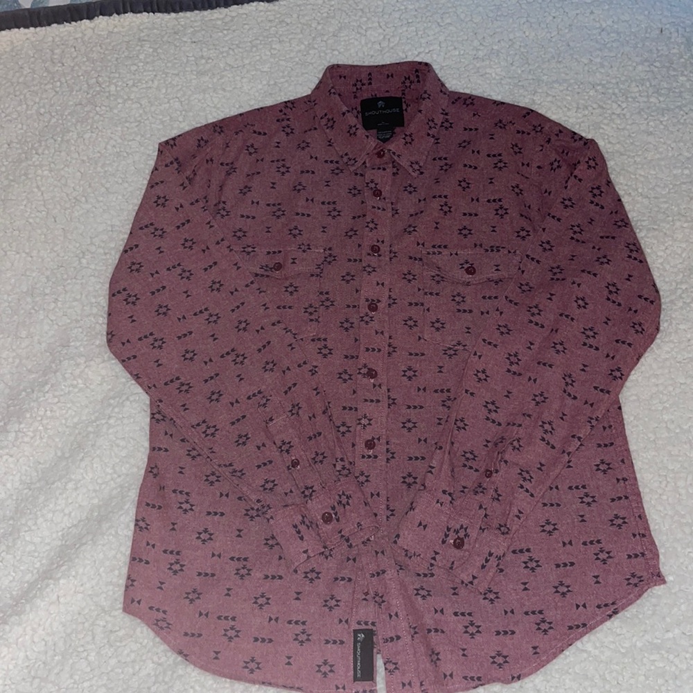 Aztec Pattern Button Down